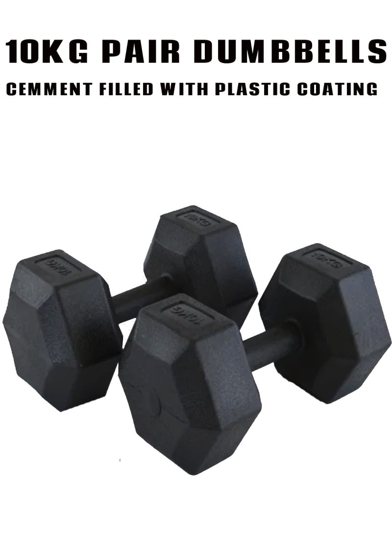 Unlock Your Full Fitness Potential with Our High Quality 10 KG Cement Dumbbells Perfect for Muscle Building Strength Training and Home Gym Workouts