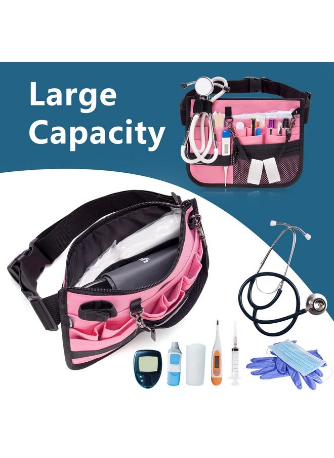 Nurse Fanny Pack, Nurse Waist Bag With Tape Holder, Nurse Tool Belt For Stethoscopes, Bandage Scissors And Other Medical Supplies, Pink