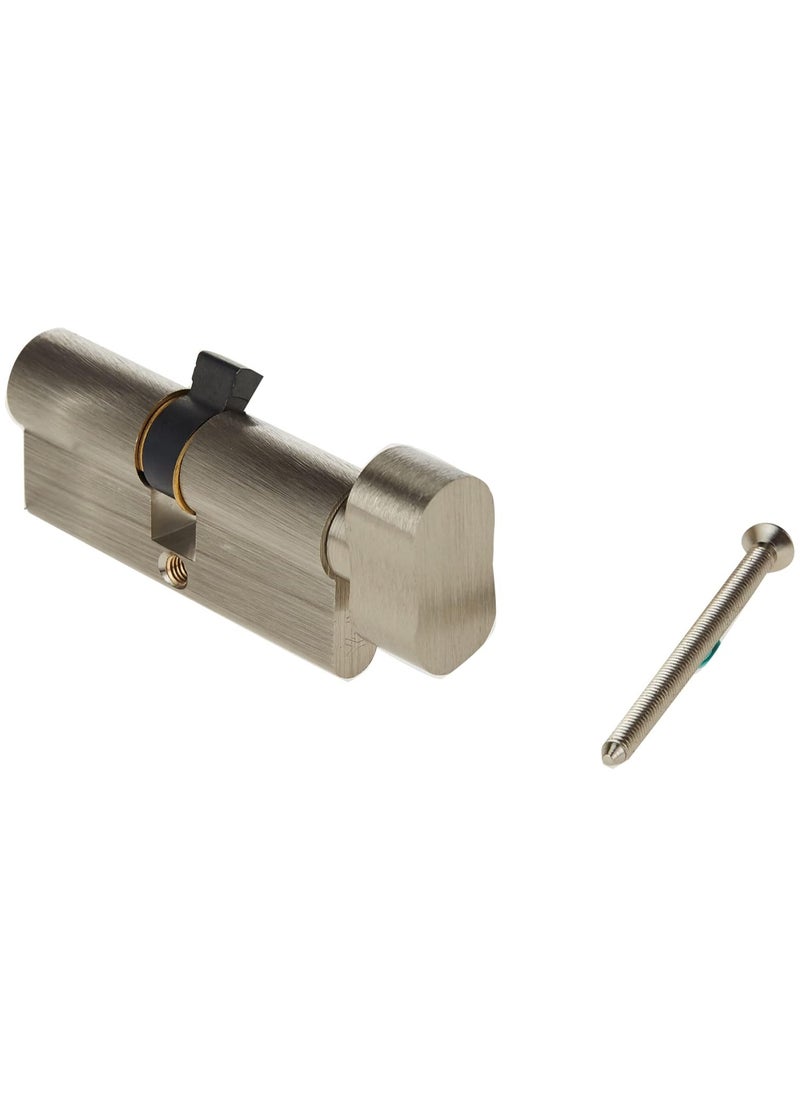 Yale 10-0513-3535-Ck-22-01, 500 Series Double EUro Profile Cylinder 35+35 Key+Coin Turn Bathroom Cylinder Satin Nickel