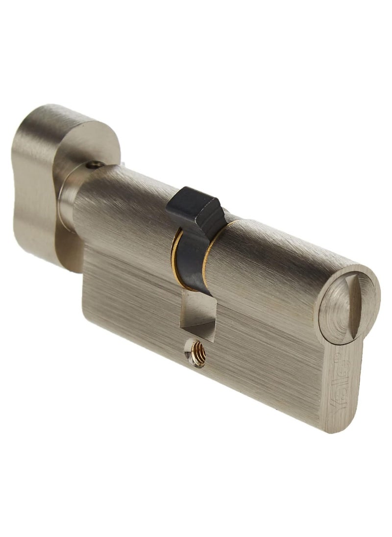 Yale 10-0513-3535-Ck-22-01, 500 Series Double EUro Profile Cylinder 35+35 Key+Coin Turn Bathroom Cylinder Satin Nickel