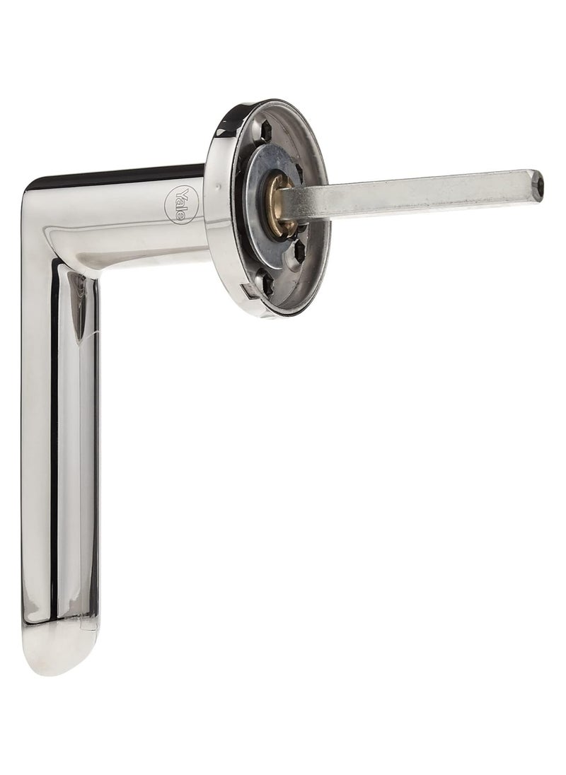 Yale Decorative Stainless Steel Aisi 304 Door Handle And Rosette Set, Elisa Design, Polish Steel Finish