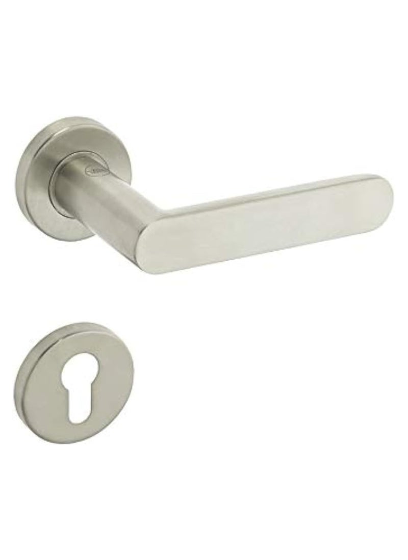 Yale Decorative Stainless Steel Aisi 304 Door Handle And Rosette Set, Elisa Design, Polish Steel Finish