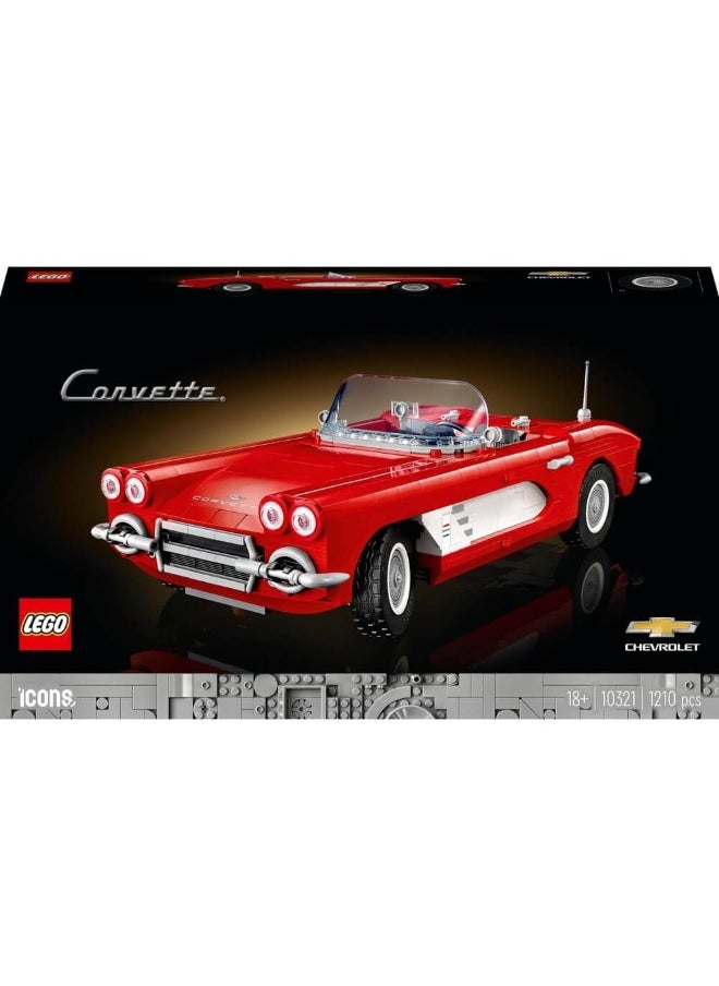 Icons Corvette 10321 Building Toy Set (1210 Pieces)