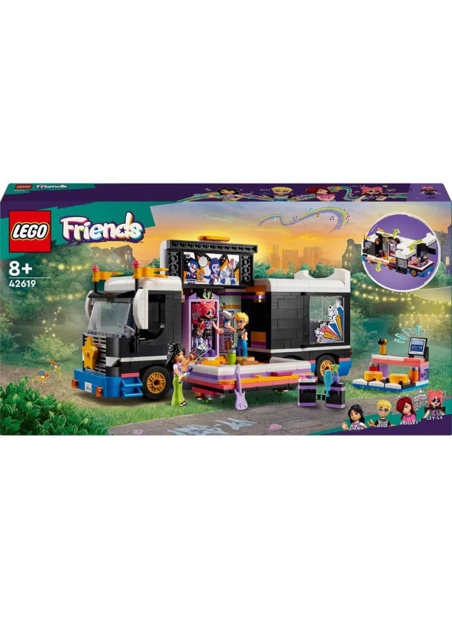 Friends Pop Star Music Tour Bus 42619 Building Toy Set (845 Pieces)