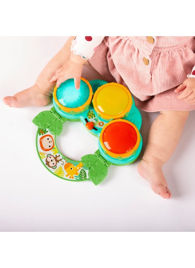 Bright Starts Safari Beats Musical Drum Toy (24 cm)