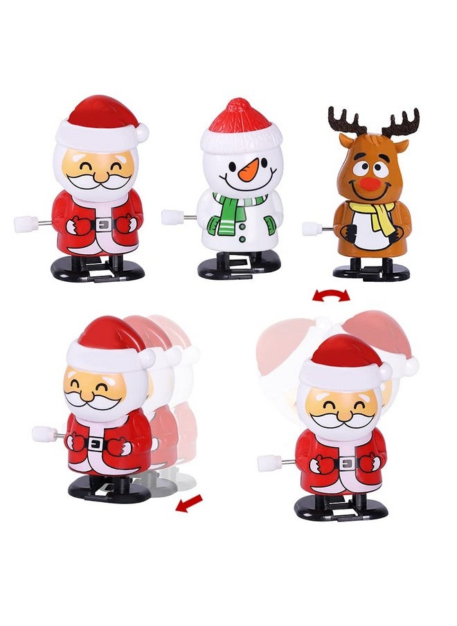 12Pcs Christmas Wind Up Stocking Stuffers Toys Assortment For Christmas Party Favors Goody Bag Filler (Christmas Wind Up Toys)