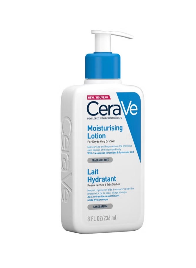 CeraVe Moisturizing Lotion For Dry To Very Dry Skin With Hyaluronic Acid 236ml