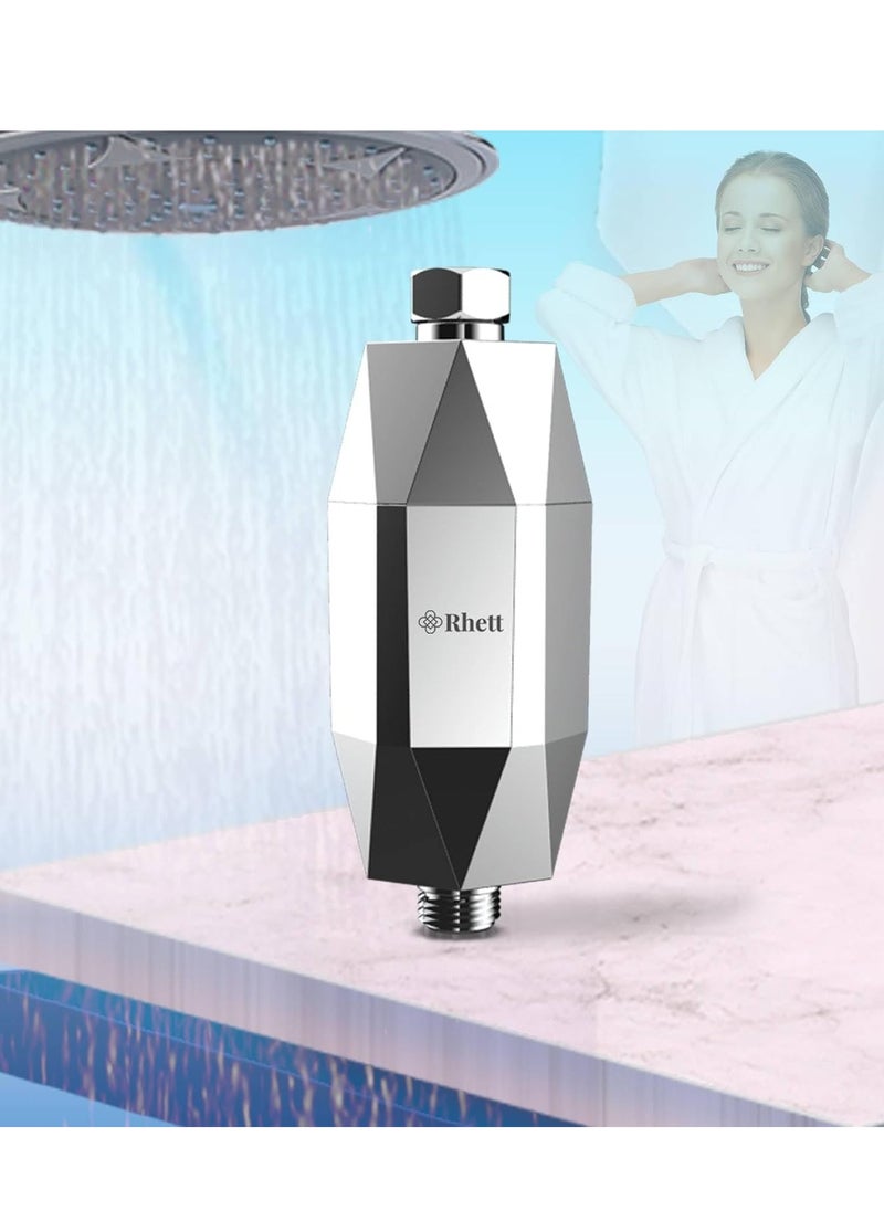 7 Stage Shower Filter, Shower Filter for Hard Tap Water High Output Shower Water Filter to Remove Chlorine Fluoride Heavy Metals, Improves the Condition of Your Skin, Hair and Nails