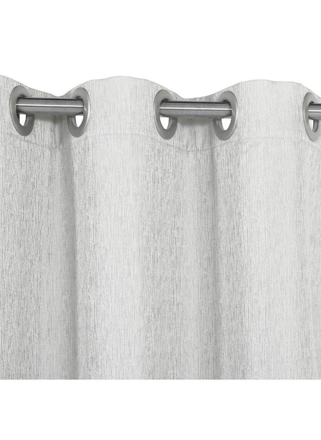 Sean Jacquard Bedroom Curtain, Light Grey - 140X240Cm