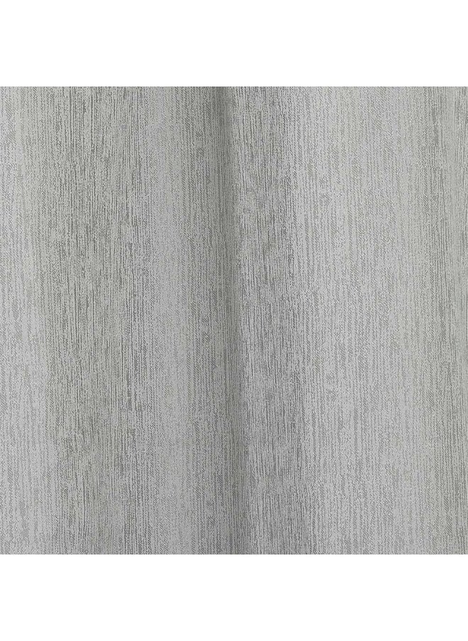 Sean Jacquard Bedroom Curtain, Light Grey - 140X240Cm