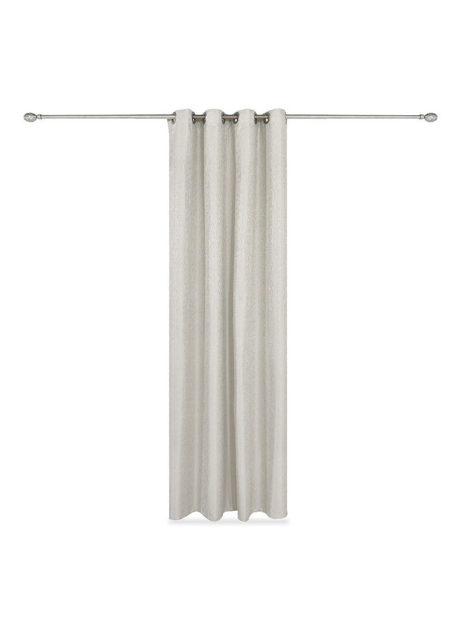 Sean Jacquard Bathroom Curtain, Off-White - 140X240Cm