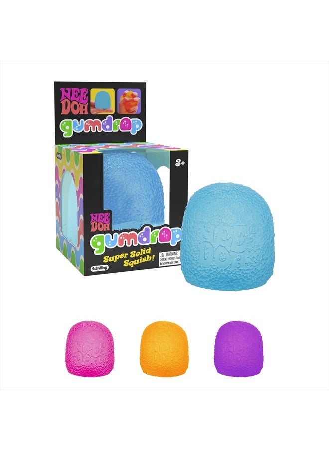 NeeDoh Gumdrop - Textured Sensory Toy with Super Solid Squish - 2.5