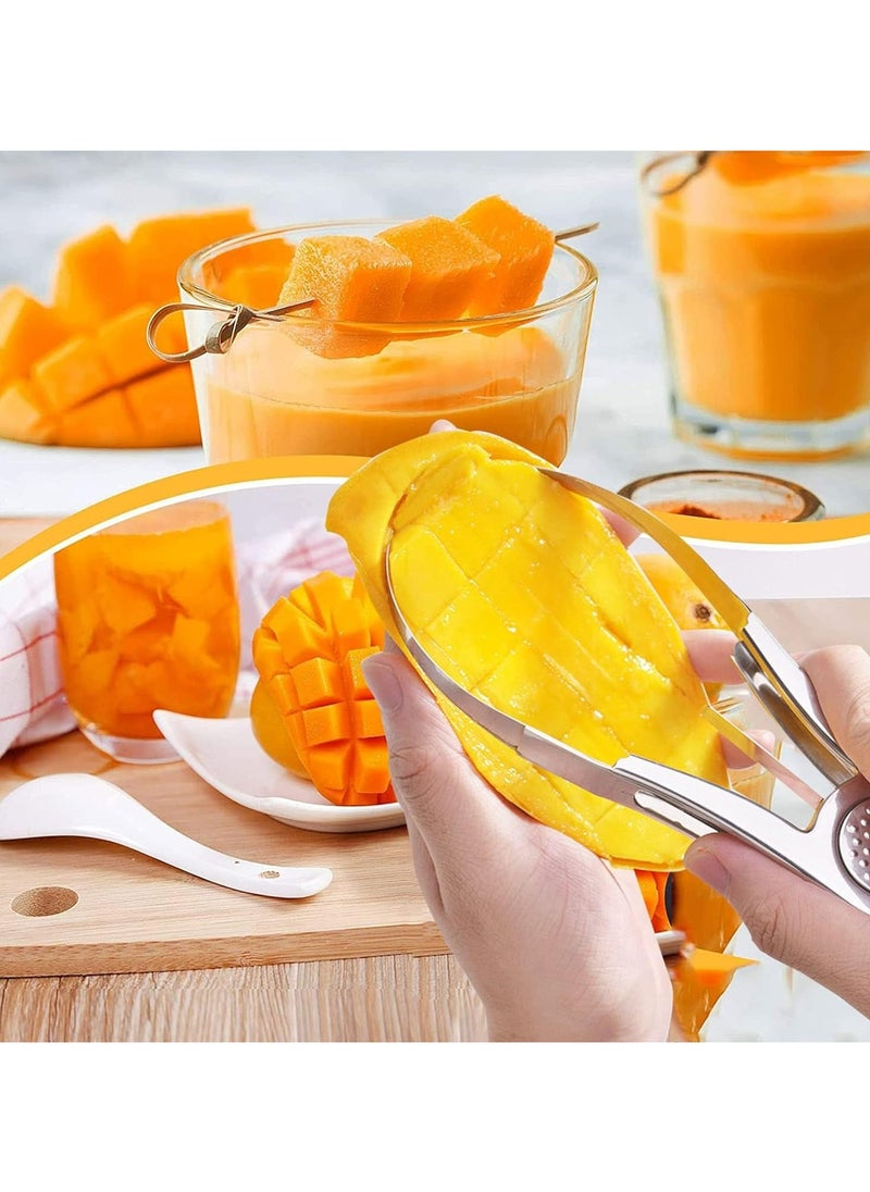 Stainless Steel Mango Cutter - Extra Large Fruit Core Remover for Kitchen Use