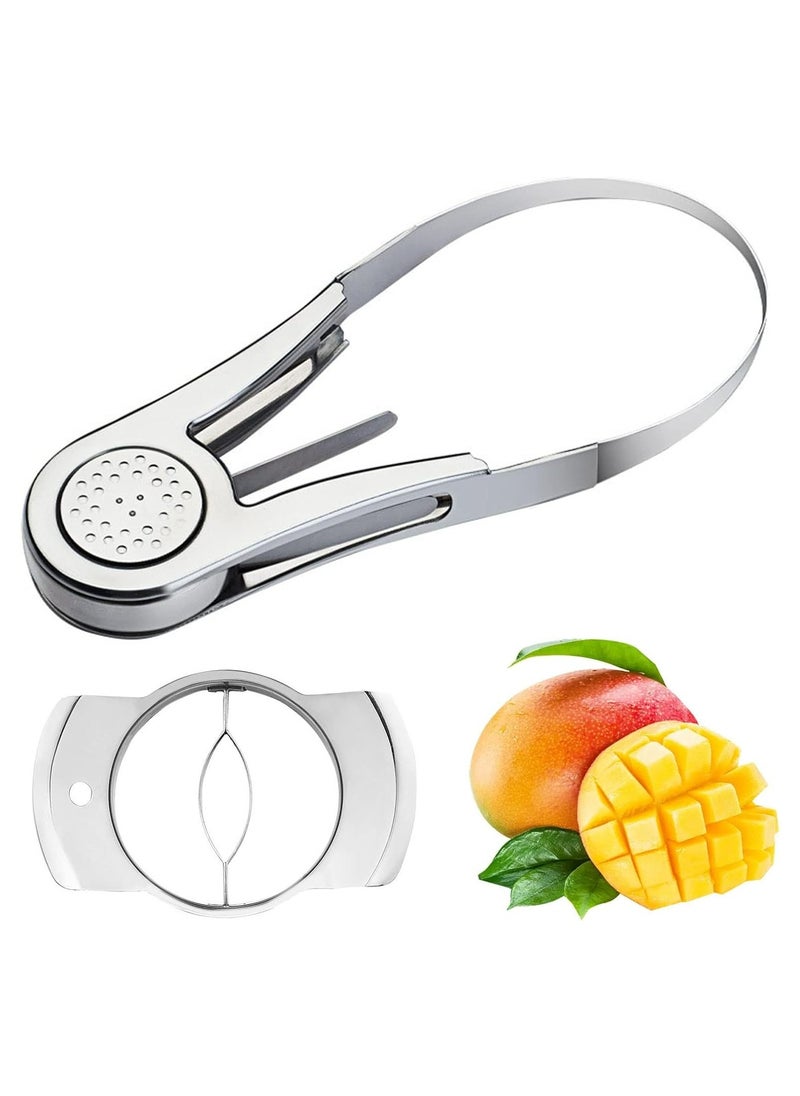 Stainless Steel Mango Cutter - Extra Large Fruit Core Remover for Kitchen Use