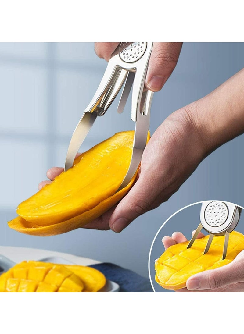 Stainless Steel Mango Cutter - Extra Large Fruit Core Remover for Kitchen Use