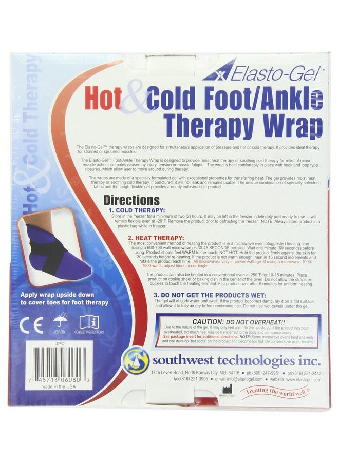 Elasto Gel Hot/Cold Wrap,foot and Ankle Wrap