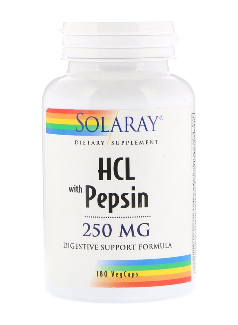 HCL With Pepsin Supplement - 180 Capsules