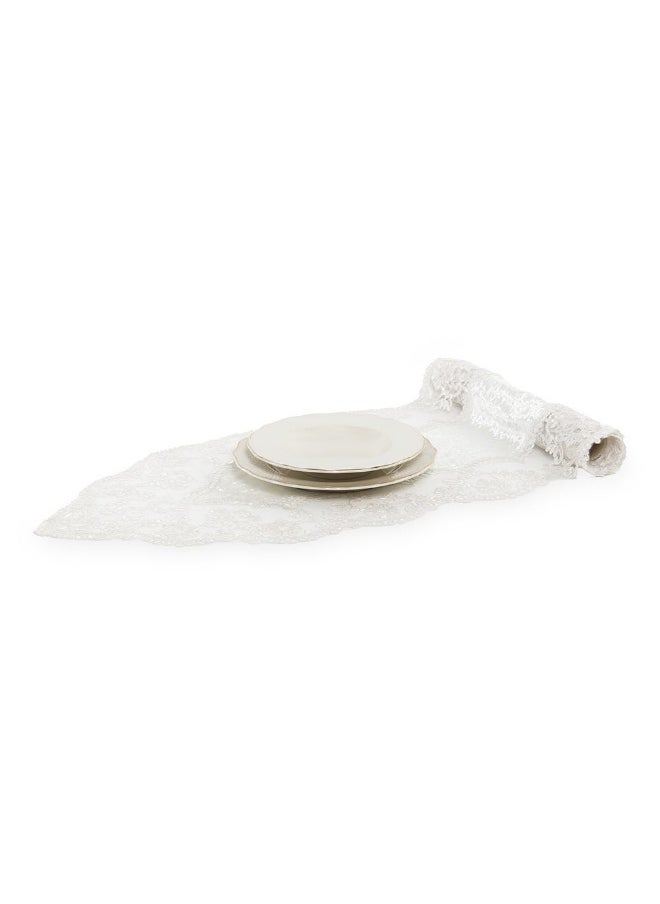 Fizz Table Runner, White - 40X180Cm