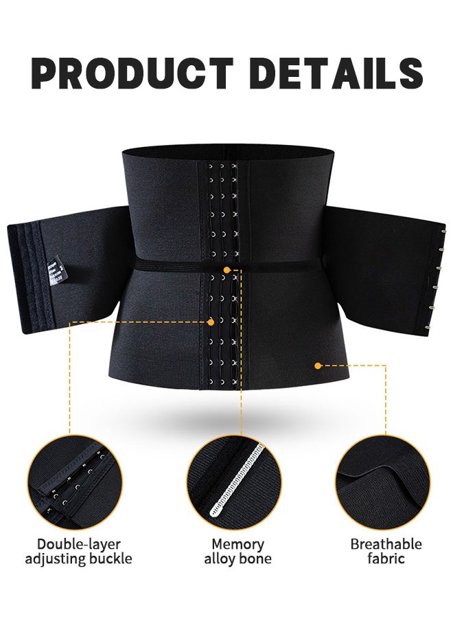 Waist Trainer Workout Waist Cincher Trimmer Adjustable Workout Girdle Body Shaper Underbust Waist Corsets Tummy Control Hourglass Body Shapewear M