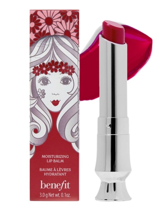 Benefit California Kissin' Lip Color Balm 3g - Pomegranate 111: Hydrating, Buildable Lip Balm with Vibrant Pomegranate Hue for Soft, Smooth Lips