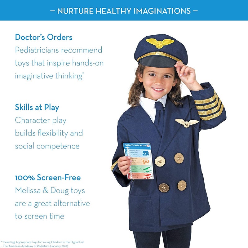Pilot Role Play Costume Set 25x23x25cm