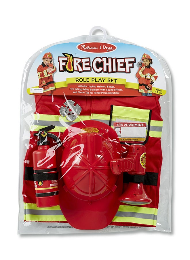 Fire Chief Role Play Costume Set