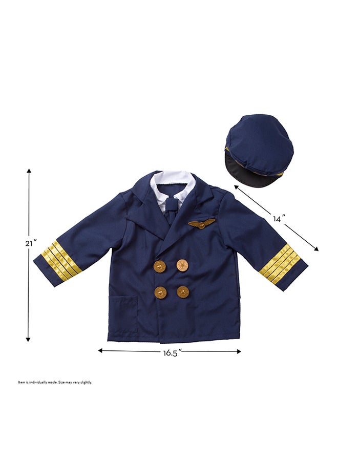 6-Piece Pilot Role Play Costume Set