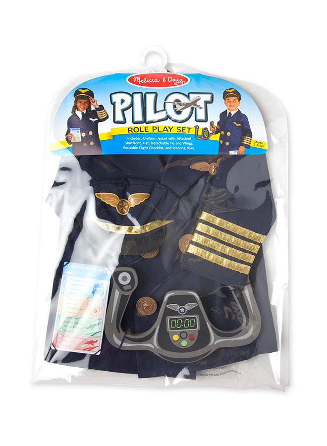6-Piece Pilot Role Play Costume Set