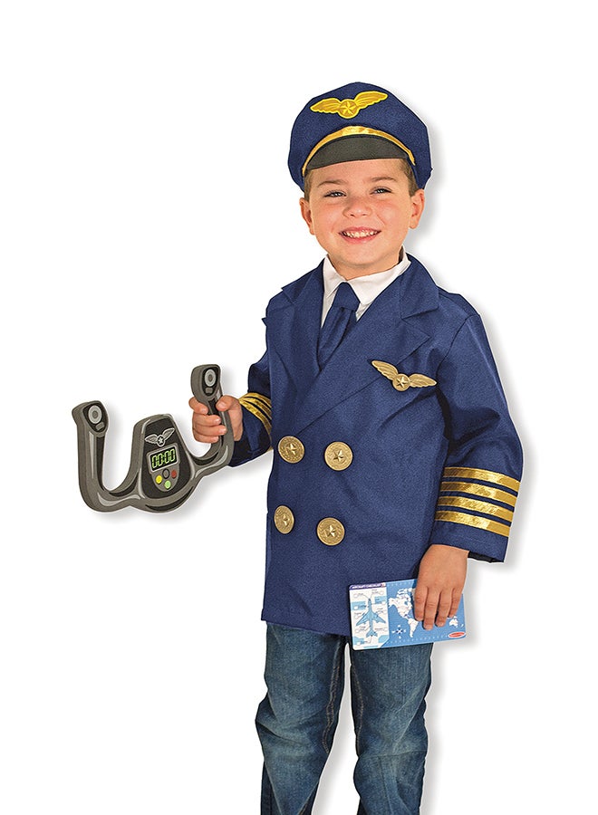 6-Piece Pilot Role Play Costume Set