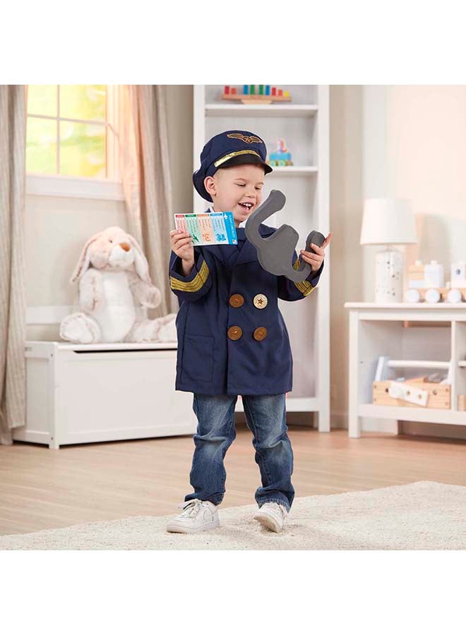6-Piece Pilot Role Play Costume Set