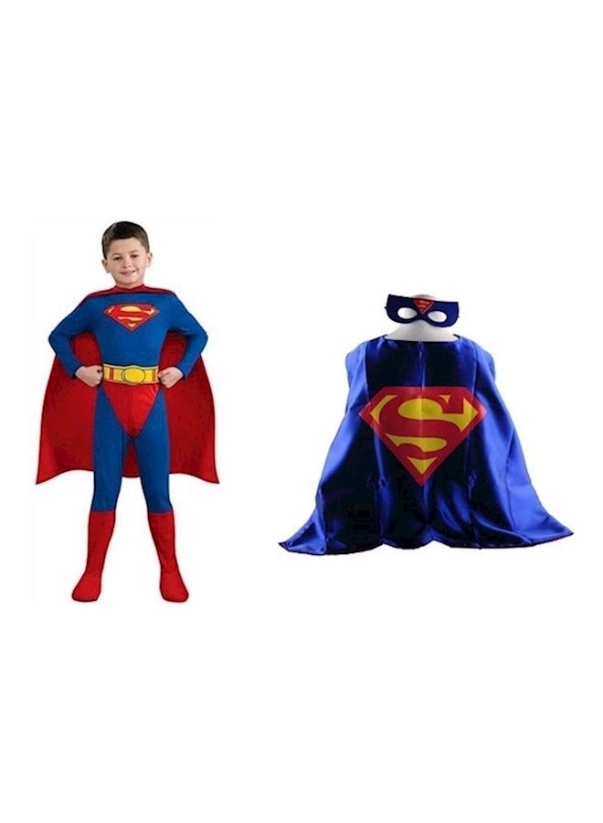 Superman Costume With Cape And Mask M