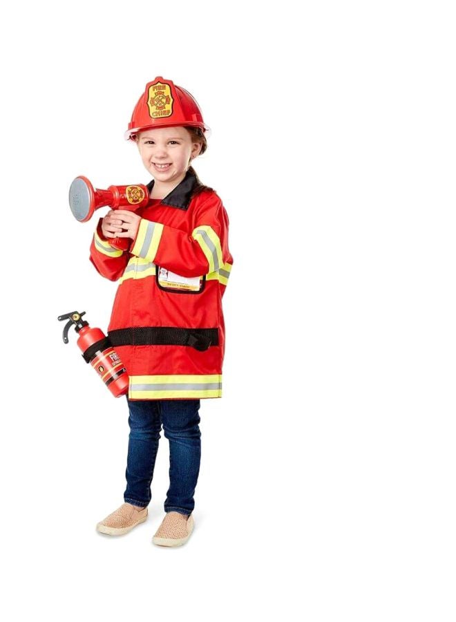 6-Piece Fire Chief Role Play Costume Set 4834 20 x 16inch