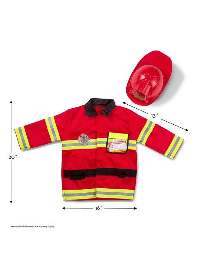 6-Piece Fire Chief Role Play Costume Set 4834 20 x 16inch