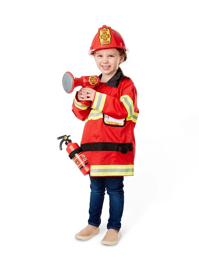 6-Piece Fire Chief Role Play Costume Set 4834 20 x 16inch