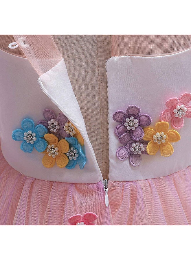 Unicorn Headband Princess Costume Birthday Pageant Party Dance Performance Fancy Dress Up Outfit 10 - 11 Years