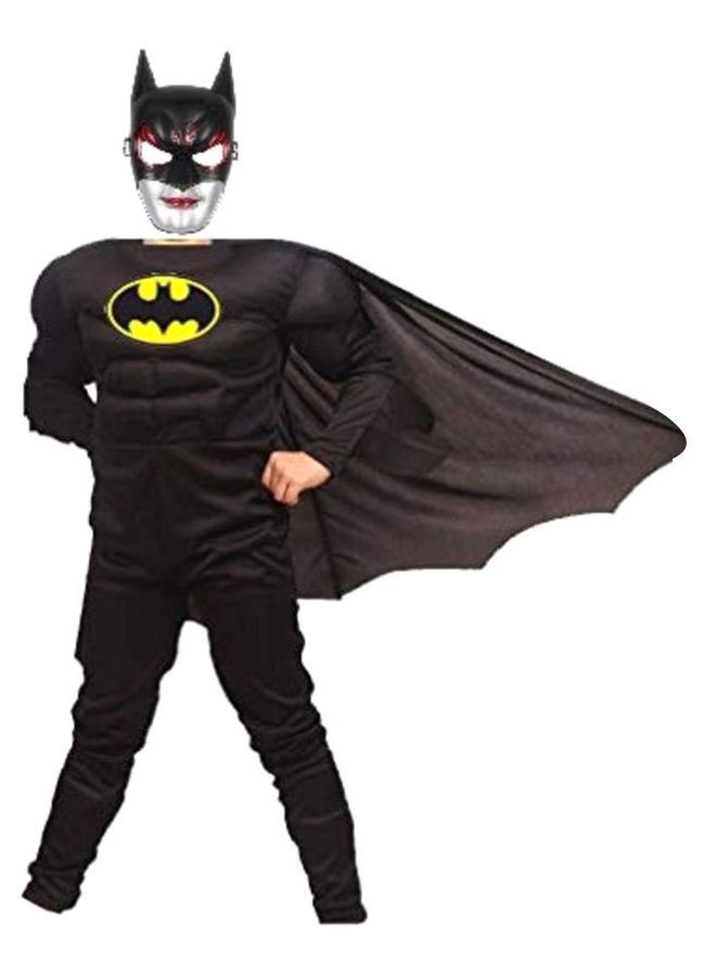 Batman Muscle Costume With Mask And Cape 6 - 8 Years
