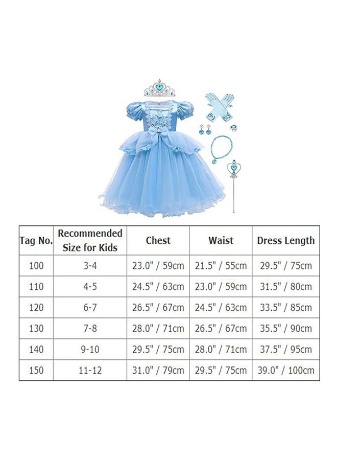 Fairy Tale Princess Costume With Accessory Set 120cm