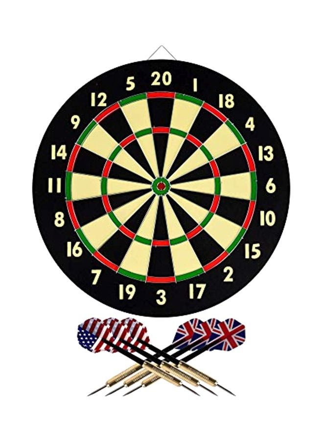 Bristle Dart Board With Dart Set