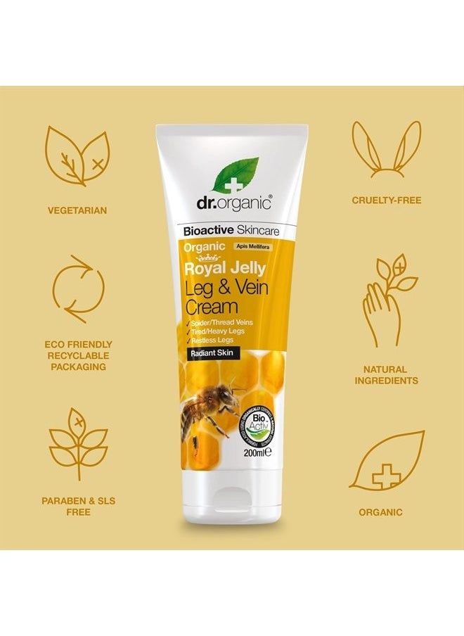 Dr Organic Royal Jelly Leg & Vein Cream 200ml by Dr. Organic