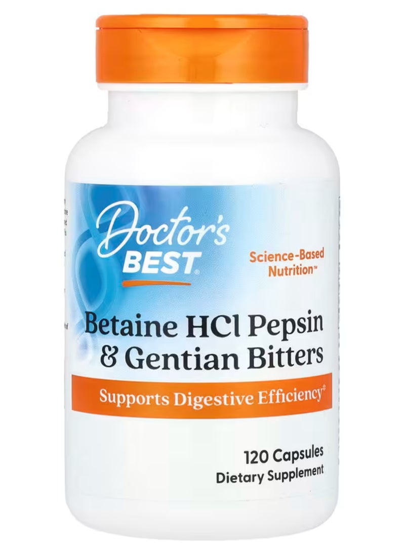 Betaine HCl Pepsin And Gentian Bitters120C