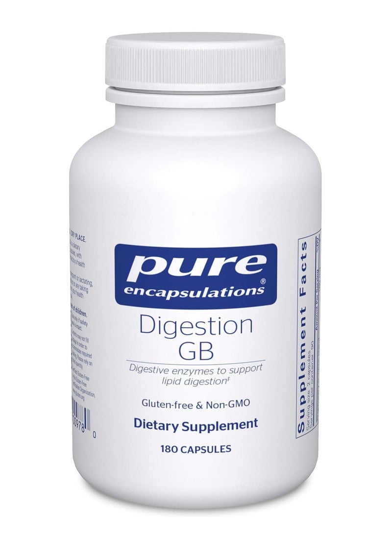 Digestion GB Digestive Enzyme Supplement 180 Capsules