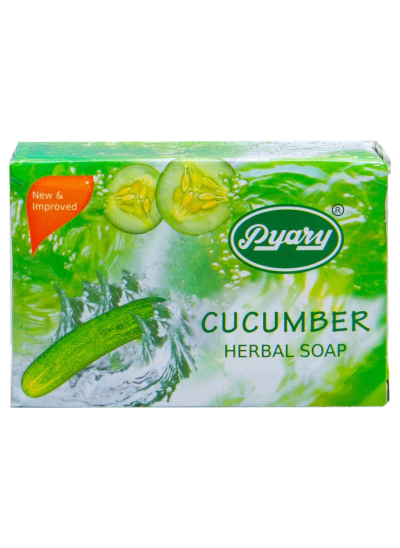 Original Cucumber Herbal Soap Handmade 75gm (Pack of 12)