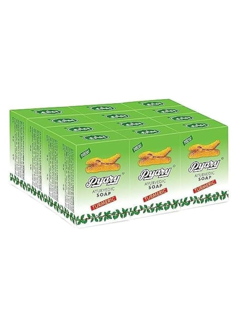 Ayurvedic Turmeric Soap 75gm (Pack of 12)