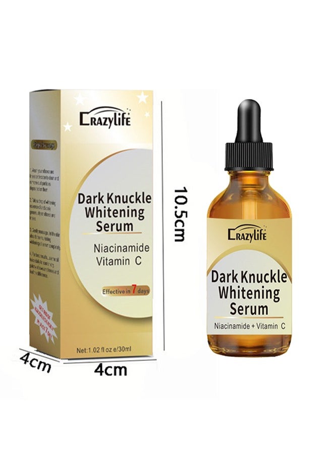 Dark Knuckle Whitening Serum, Joint Darkening Serum, Lighten And Repair Melanin, Skin Care Removal Body Bleaching For Knuckle Elbows 30ml