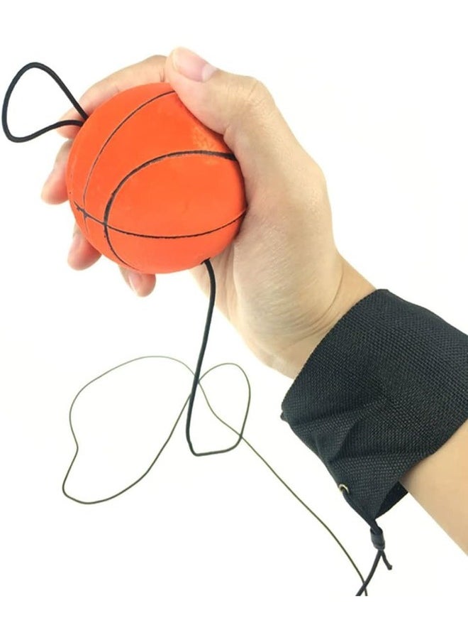 Bouncy Wrist Band Ball Elastic Rubber Ball Wrist Bounce Ball Pack of 3