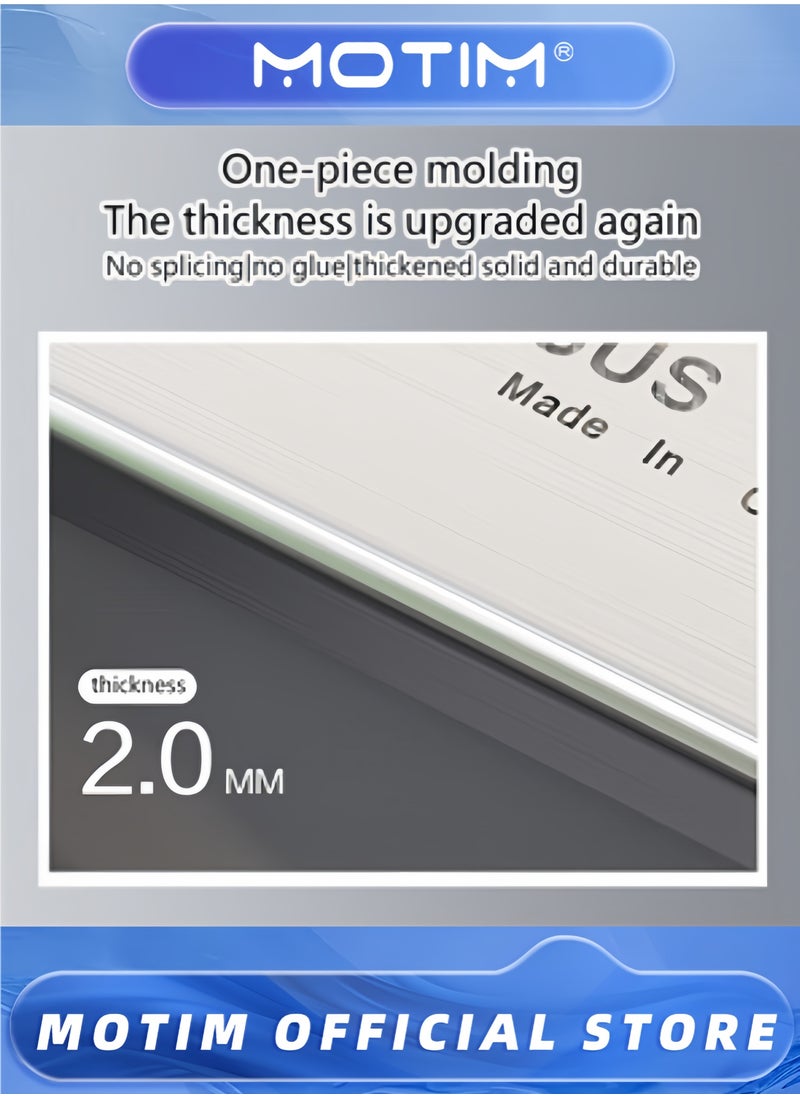 Counter Top Chopping Board Stainless Steel Worktop Platform Round Edge Baking Heavy Extra Large (60cm Wide x 50cm Deep)