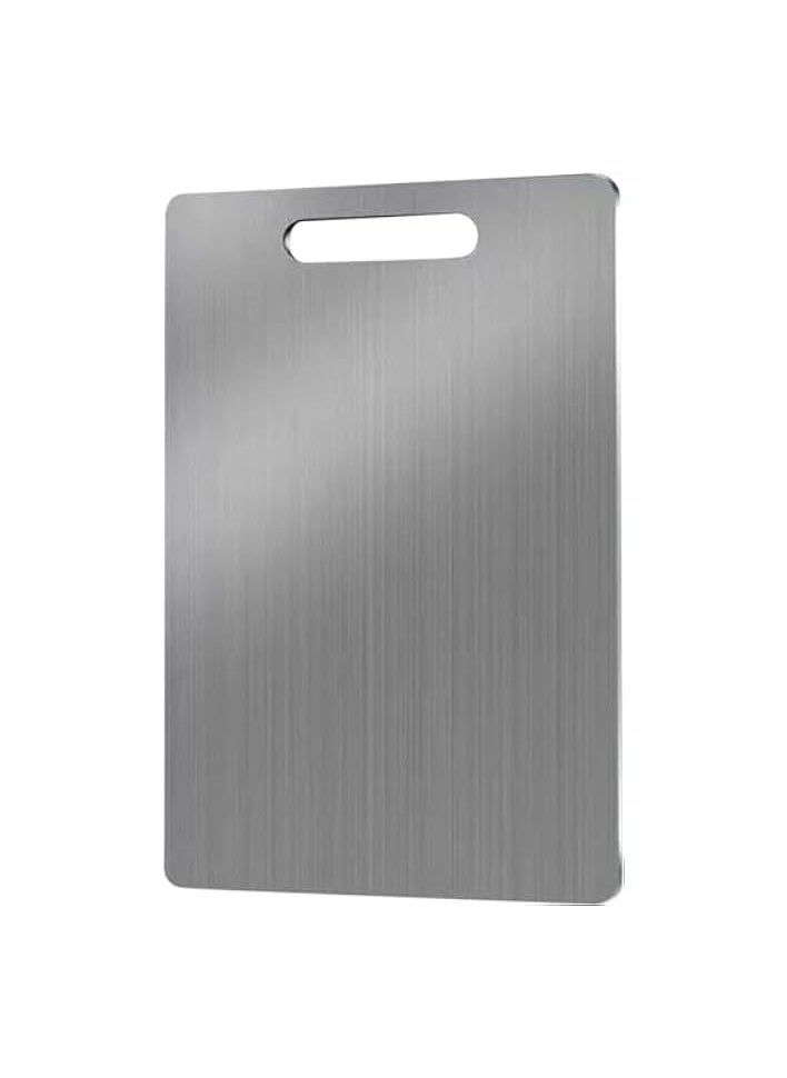 Board Double Sided Stainless Steel 304 Kitchen Cutting Board With Hanging Hole Durable Home Kitchen Chopping Board Cutting Board Kitchen Cutting Boards For Meat Vegetables Fruit