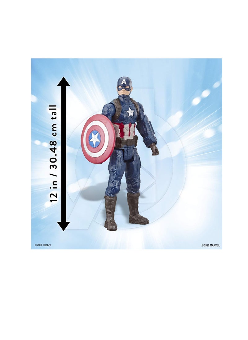 Avengers Endgame Titan Hero Series Action Figures - Captain America, Iron Spider, Black Panther, Iron Man (Set of 4)