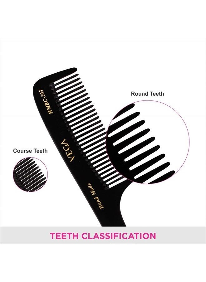 Vega Handmade Black Comb - Grooming HMBC-203 1 Pcs by Vega Product