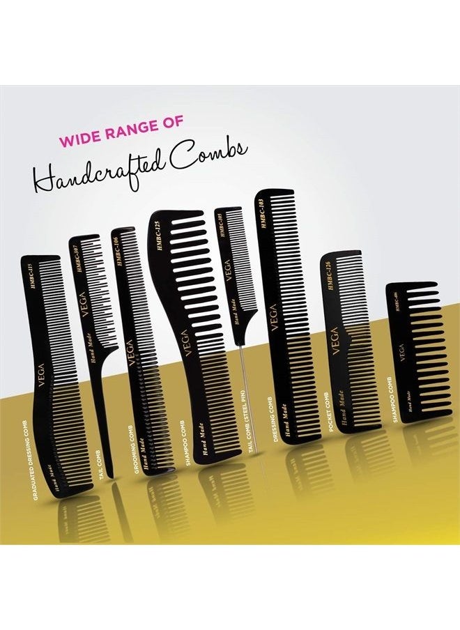 Vega Handmade Black Comb - Grooming HMBC-203 1 Pcs by Vega Product